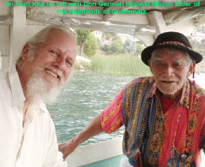 82 years old Grand Mayan Elder's Elder Don German with Sri Ram Kaa 